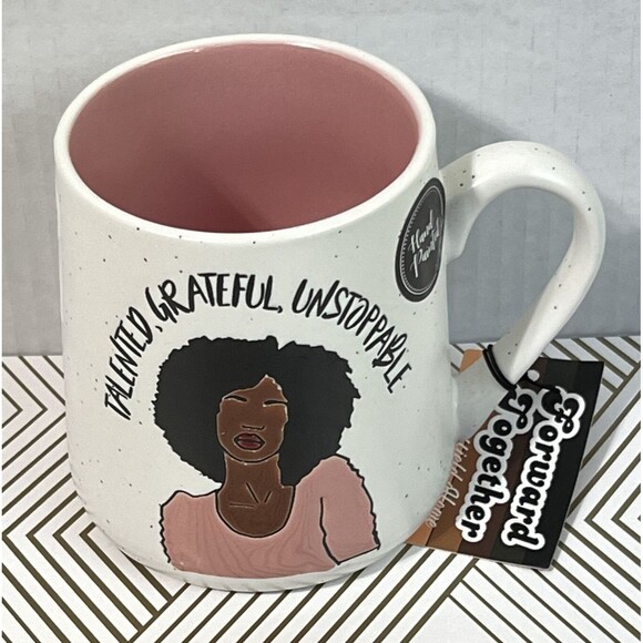 TALENTED, GRATEFUL, UNSTOPPABLE Ceramic Coffee Tea Mug 20oz Women Empowerment - Picture 11 of 12